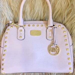 😍 RARE BLOSSOM PINK GOLD STUD MK PURSE💗